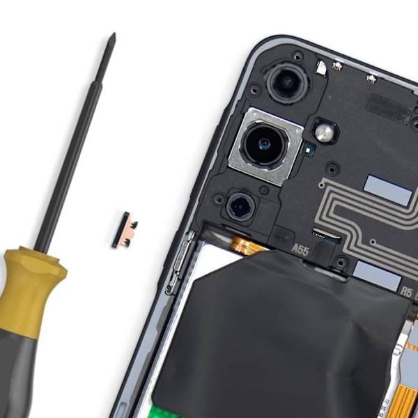 Strømknap til Samsung Galaxy A55 Original Samsung Sort