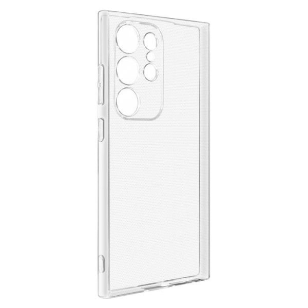 AVIZAR skyddsfodral för Samsung Galaxy S24 Ultra - Mjuk silikon - Transparent baksida - 2 mm tjock Transparent
