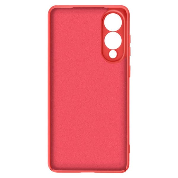 Coque för Galaxy S25 Edge Soft-Touch i Halvstyv Röd silikon Röd