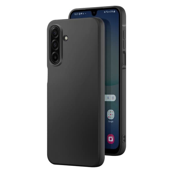 Skydd - AVISERA - Samsung Galaxy A17 - Svart silikon - Soft-Touch - Stötskydd/Rep Svart