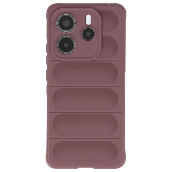 Skyddsfodral för Xiaomi Redmi Note 14 5G Stötskydd Silikon Texturerat 3D Lila Lila