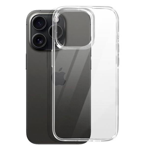 Blødt silikone cover til iPhone 15 Pro Mayaxess Gennemsigtig Transparent