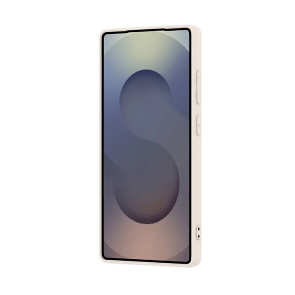 Coque - Crong - Galaxy S25 Ultra - Silikone blød - Mikrofiberfor - Beige beige