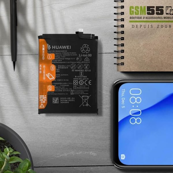 Huawei sisäinen akku Huawei P40 Lite 4100mAh alkuperäinen HB486586ECW