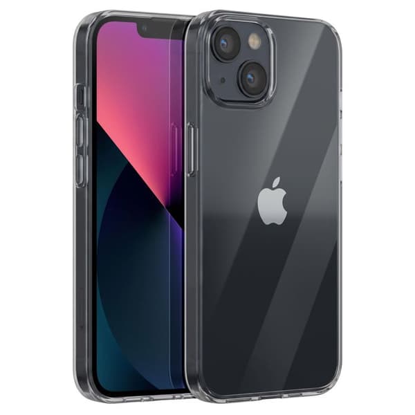 iPhone 13 Cover Blød Beskyttelse i Ultrafin Silikone Mayaxess Gennemsigtig Vit