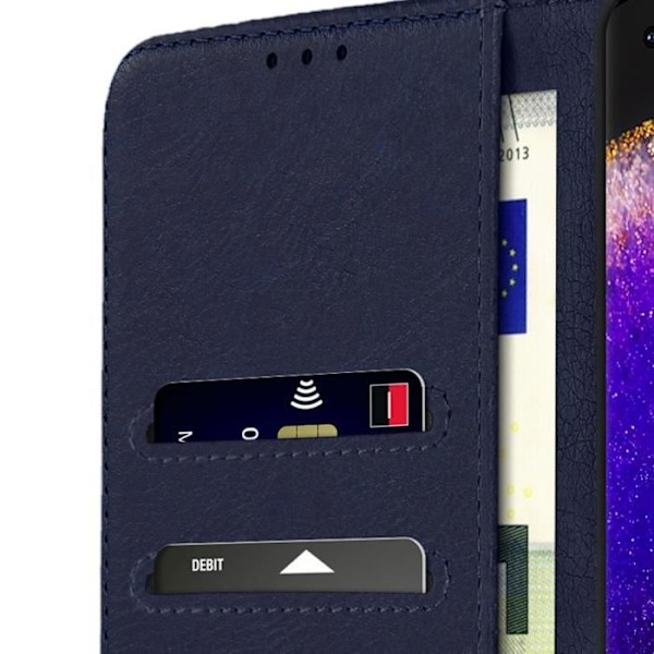 AVIZAR Oppo Find X5 Wallet Case -videotukitoiminto - harmaa Blå