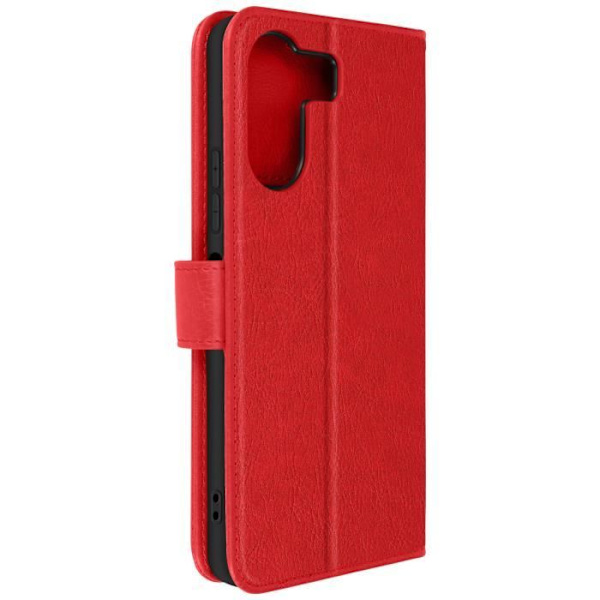Etui til Xiaomi Redmi 13C - AVIZAR - Tegnebog og videosupport - Rød Röd