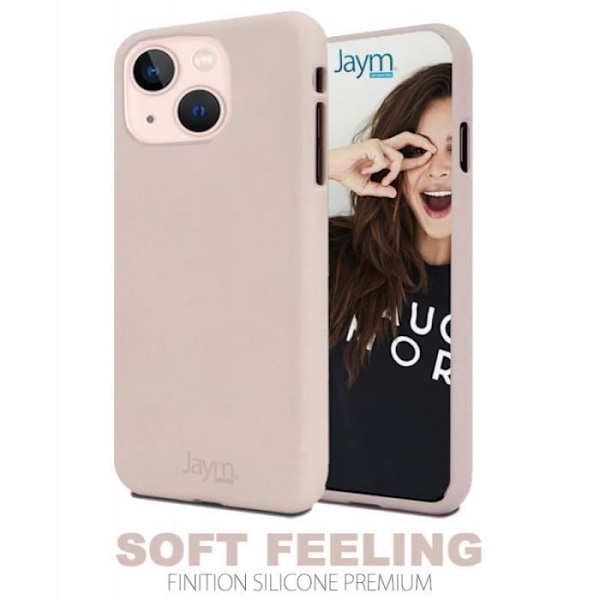 Fodral till Apple iPhone 13 Premium Soft Feeling Jaym Antique Pink Rosa