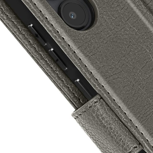 Taske til Xiaomi Redmi 9C / 9C NFC og 10A - AVIZAR - Chesterfield - Pung og stativ - Grå Grå