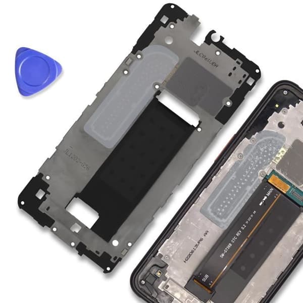Reservedel Reservedel LCD chassis til Samsung Xcover 7 Original Service Pack Samsung Sort