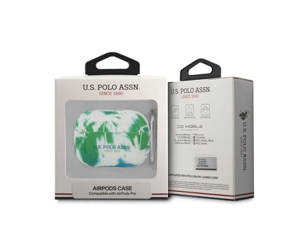 Siliconfodral för Airpods Pro - U.S Polo Grön Grøn