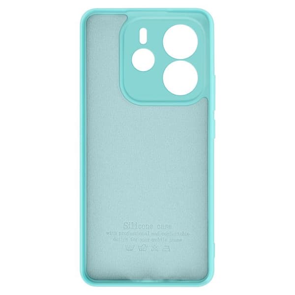 Mobilskal för Xiaomi Redmi Note 14 4G Semi-hård Soft-touch Anti-spår Turquoise Blå