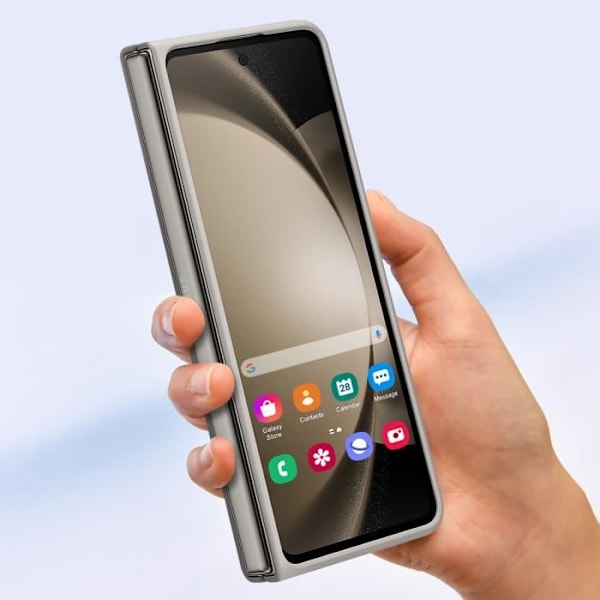 Originalfodral för Samsung Galaxy Z Fold 5 Rigid Integrated S Pen Cream