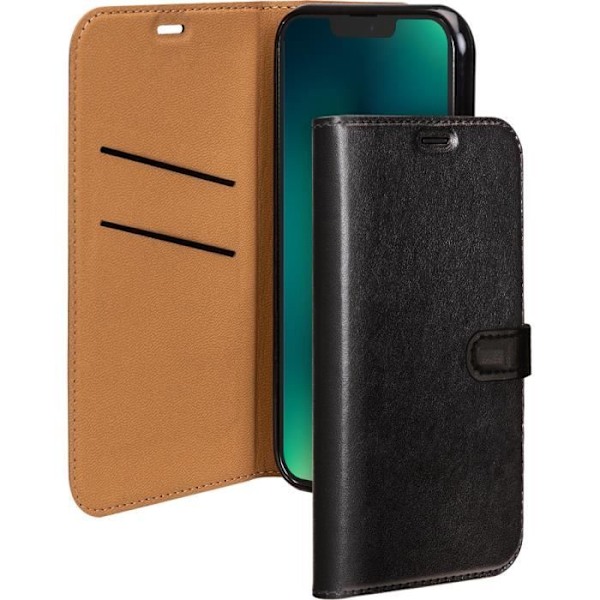 Folio Wallet - Bigben - iPhone 13 Pro - Sort - Hårdt etui - Flap lukning sort