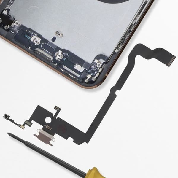 Lightning Oplader Connector - AVIZAR - iPhone XS Max - Guld - Ledning - CE og RoHS Gul