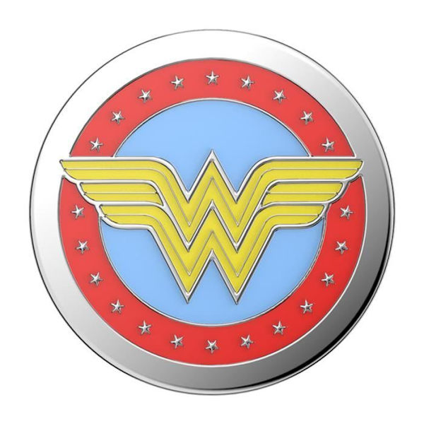 Ring och hållare för smartphone - POPSOCKETS - Wonder Woman - Infällbar - Originaldesign - Säkert grepp Vit
