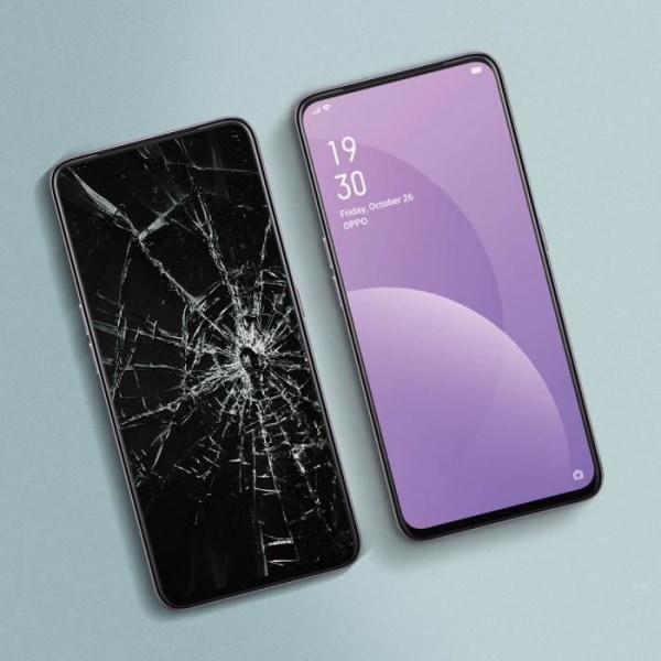 Komplet blok Oppo F11 Pro LCD-skærmudskiftning Touch Glass Sort