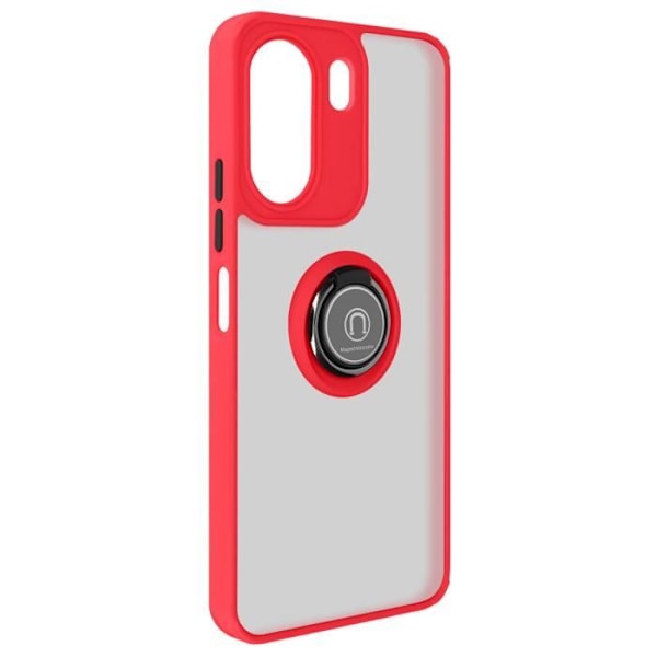 AVIZAR Redmi 13C Fodral - Metal Ring Support Ringrip - Röd - Metallisk finish Röd