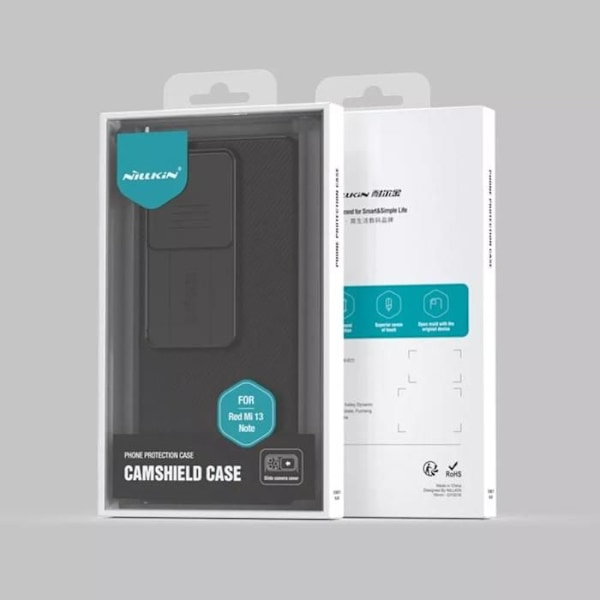 Kotelo - Nillkin - CamShield - Vahva suoja - Minimalistinen muotoilu - Yhteensopiva Redmi Note 13 Pro kanssa