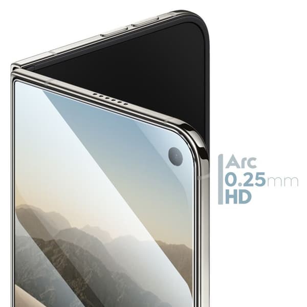 Extern Skärmskydd för iPhone Duo i Härdat Glas Stöttålig 9H Transparent Vit