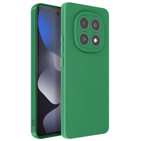 Silicone Cover til Redmi Note 15 med Forstærkning til Kamera Blok Grøn Grön