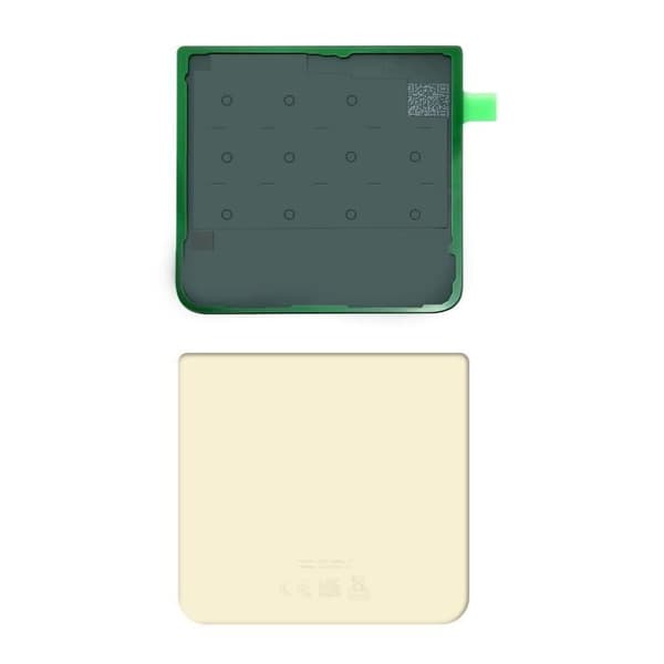 Batteri Cache - Samsung - Galaxy Z Flip 3 - Original - Creme - Forenklet Installation grädde