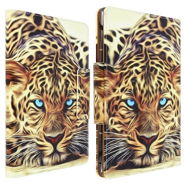 Tabletcover - Uspecificeret - 7/8 tommer - Øko-læder - Leopardmønster - Gul Gul