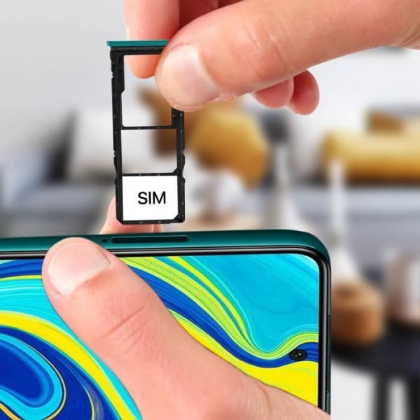 Xiaomi Redmi Note 9S SIM-kortbakke - AVIZAR - Grøn - Erstatnings Nano SIM og Micro SD Grön