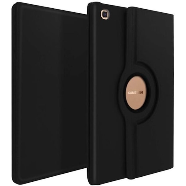 Fuld beskyttelsesskal - AVIZAR - Samsung Galaxy Tab S5e - Rotérbar 360° - Sort - Syntetisk Svart