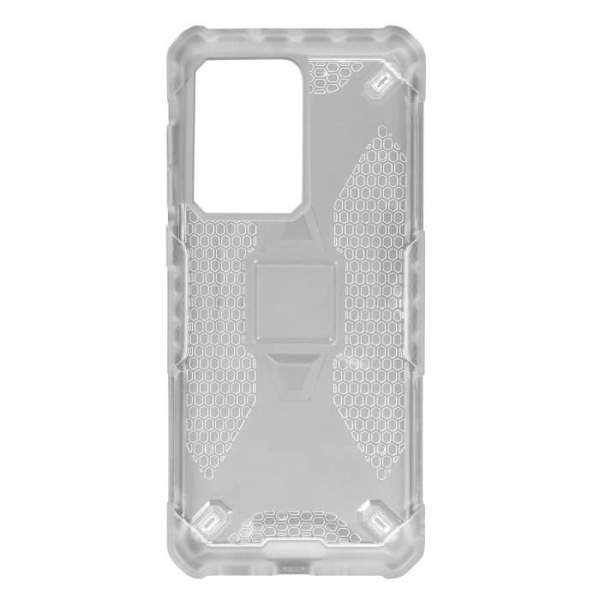 Fodral för Samsung S20 Ultra Shockproof Mjuk förstärkt Honeycomb Transparent Svart vit