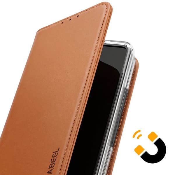 Plånboksfodral för Google Pixel 11 Pro Fold Anti-RFID med Stöd Abeel Brun brun