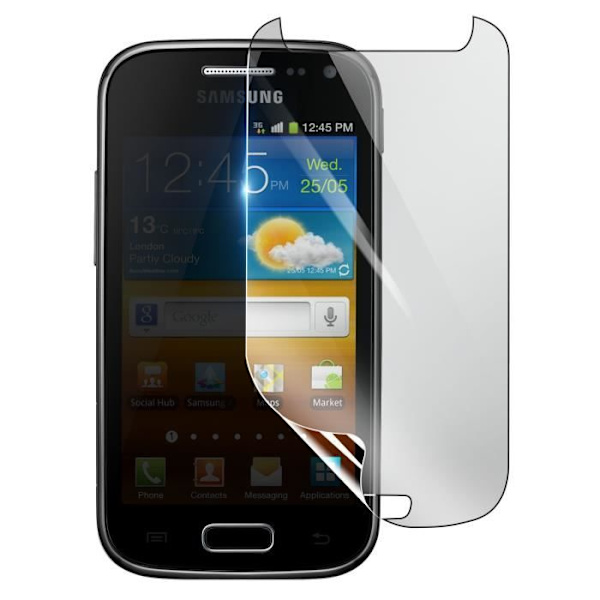 Näytönsuoja - 3MK - Samsung Galaxy Ace 2 I8160 - Iskunkestävä Hydrogeeli - Naarmuuntumaton - Läpinäkyvä Transparent