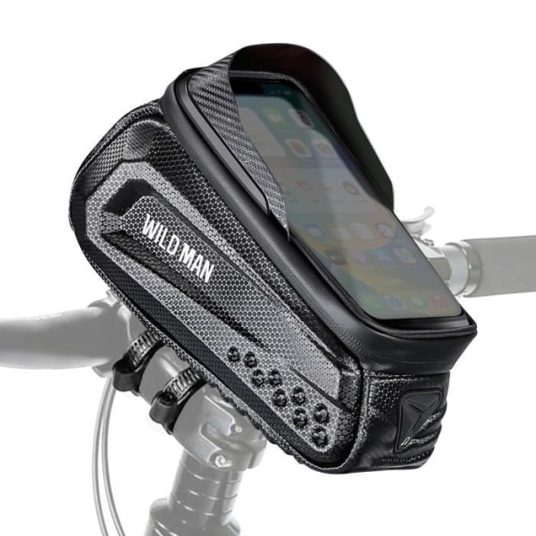 Wildman vandtæt cykeltaske - 1L Kapacitet - Carbon Effect - Sort