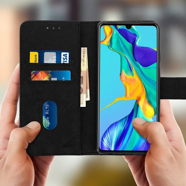 Pungcover - AVIZAR - Huawei P30 - Silikonegel - Magnetisk - Videostøtte Svart