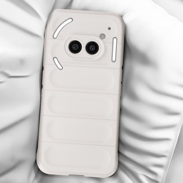Fodral för Nothing Phone 2a - AVIZAR - Mjuk silikon - Halkfri design - Vit Vit