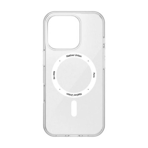 Skyddsskal - NATIVE UNION - iPhone 16 Pro - Stötresistent 3M - Transparent - Kompatibel med MagSafe Transparent
