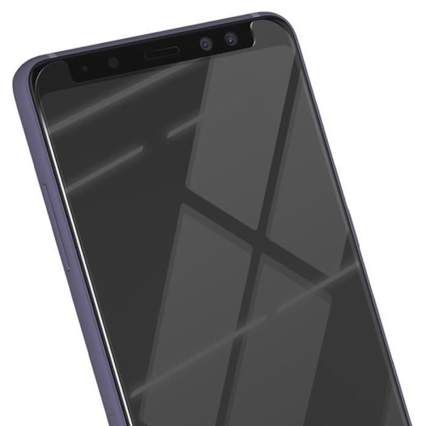 Härdat glas för Samsung Galaxy A8 Plus Hårdhet 9H Rep-beständig Transparent Transparent
