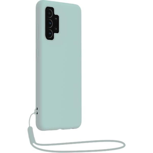 Coque - Bigben - Samsung G A32 5G - Silikon - Ljusblå - Matchande handledsrem Himmelsblå