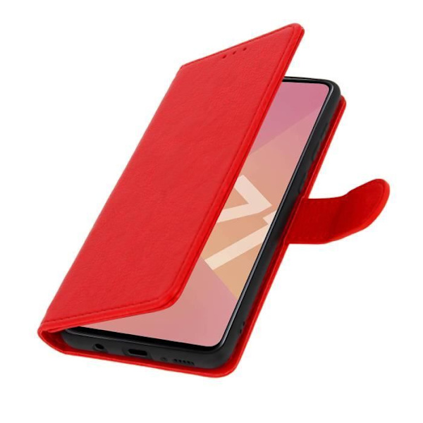 Samsung Galaxy A71 Case Täyskansi Korttitelineen jalusta Toiminto Punainen Röd