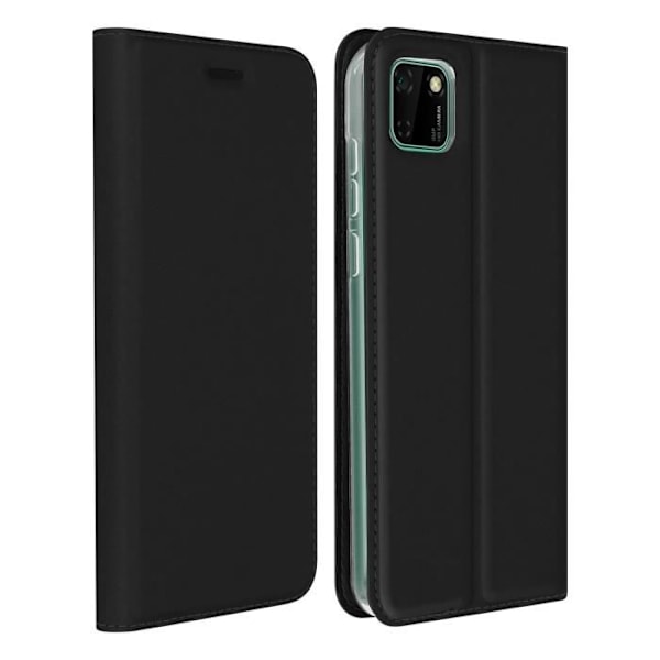 Hus - DUX DUCIS - Huawei Y5p - Ekoskinn - Video Stöd - Svart Svart