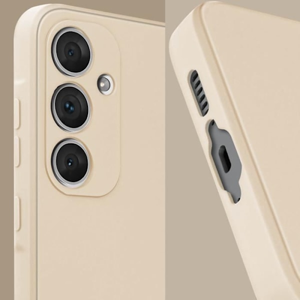 Suojakuori Samsung Galaxy A55 Soft Touch Matte Joustava Silikoni Beige Gul