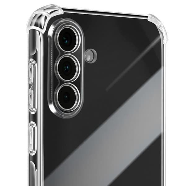 Siliconfodral för Galaxy A37 med förstärkta hörn, stötabsorberande, Mayaxess, transparent Vit