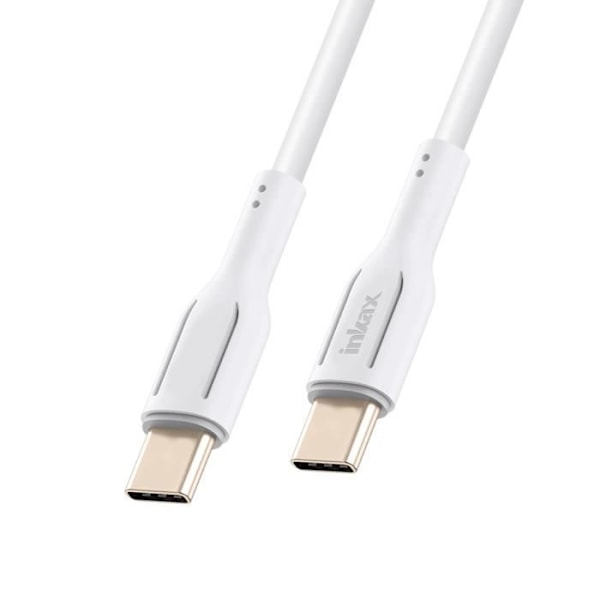 USB C till USB C 60W Snabbladdning Inkax Vit Vit
