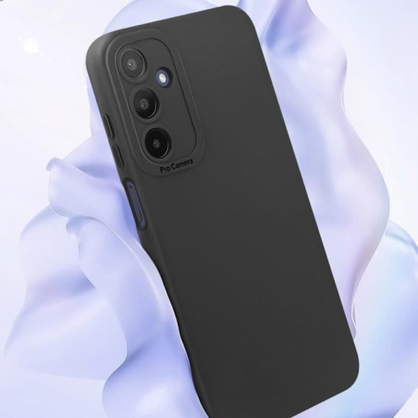 Fodral till Samsung Galaxy A25 5G - AVIZAR - Soft Touch Matte Silikon - Svart Svart