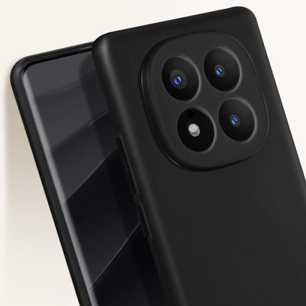 Skyddsfodral för Xiaomi Redmi Note 14 Pro Plus Silikon Mjuk Matt Svart Svart