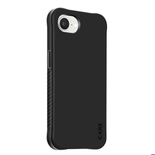 Coque MagSafe til iPhone 16e Silikone Anti-Fald 2.4m Samba Panzer Glass Sort Svart