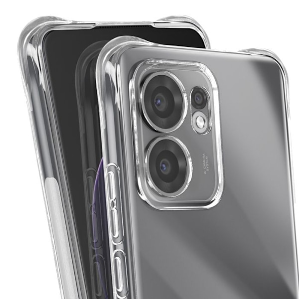 Suojakotelo Oppo Reno 13 F ja 13 FS iskunkestävä vahvistetut kulmat läpinäkyvä Vit