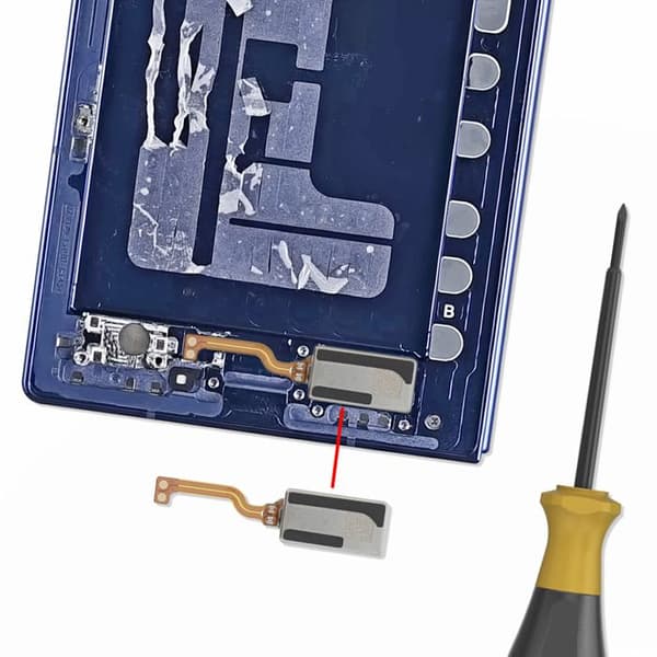 Original Vibrator til Galaxy Z Fold7 Service Pack Samsung Sølv Grå