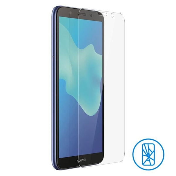 Suojaava kalvo - Huawei - Y5 2018 - Karkaistu lasi - Iskunkestävä - Ultra ohut Transparent