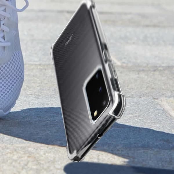 Coque - Akashi - Galaxy S20 - Flexibel - Stötsäker - Transparent Vit Klar vit